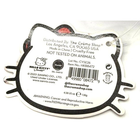 The Crème Shop X Hello Kitty Cosmetic Bag 4.58 Oz Cruelty-Free Animal Testing Fr - Picture 5 of 5